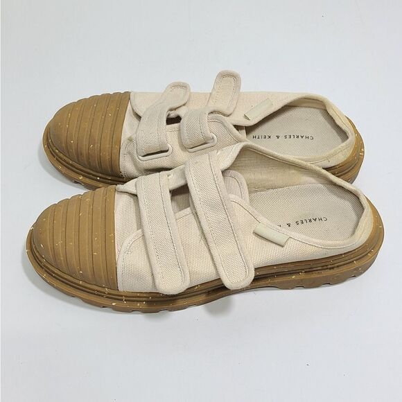 Charles‎ & Keith Cream/Tan Sneaker Mules Size 7 - Picture 6 of 8